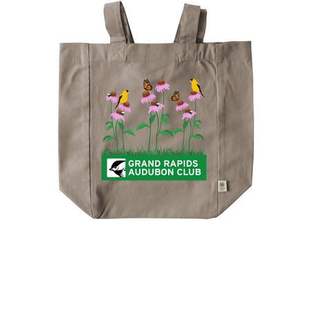 Birds, Bees, & Butterflies, a Pumice Recycled Cotton Tote Bag