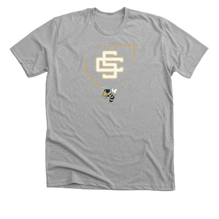 Stingers Logo Tee, a Athletic Heather Premium Unisex Tee