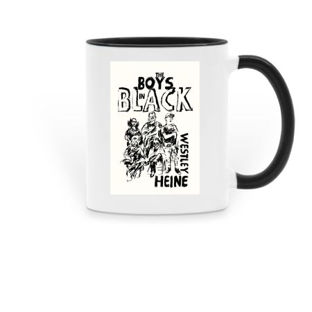 The Boys in Black by Westley Heine, a Black Two-Tone Ceramic Mug
