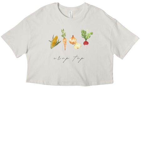 crop top&nbsp;, a Vintage White Women?s Cropped Cotton Tee