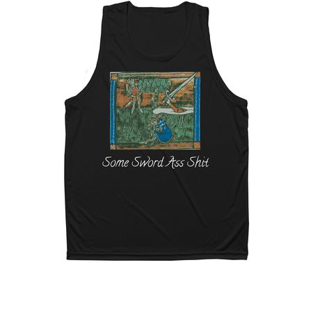 Some Sword A** S**t Activewear Line, a Black Unisex Performance Tank