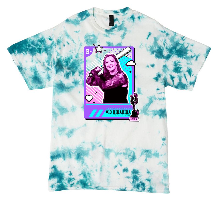 kirakira for the kids!, a Teal Crystal Tie Dye Tee