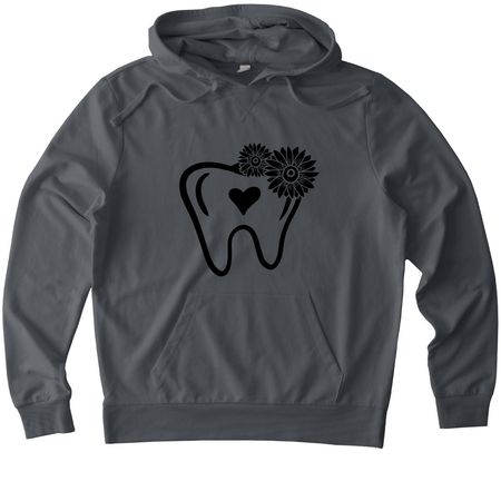 Blooming Smiles: Supporting MDHA, a Terrain Grey Allmade Organic French Terry Pullover Hoodie