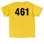 The face, a Daisy Classic Unisex Tee (back-view)