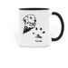 Helping Biscuits Mug, a Black Two-Tone Ceramic Mug