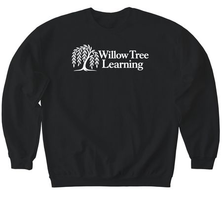 Willow Tree Learning, a Black Softstyle Crewneck Sweatshirt