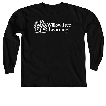 Willow Tree Learning, a Black Comfort Colors Long Sleeve Tee