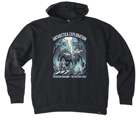 Operation HighJumpUFO, a Black Reclaimist Pullover Hoodie