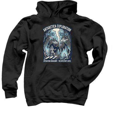 Operation HighJumpUFO, a Black Pullover Hoodie