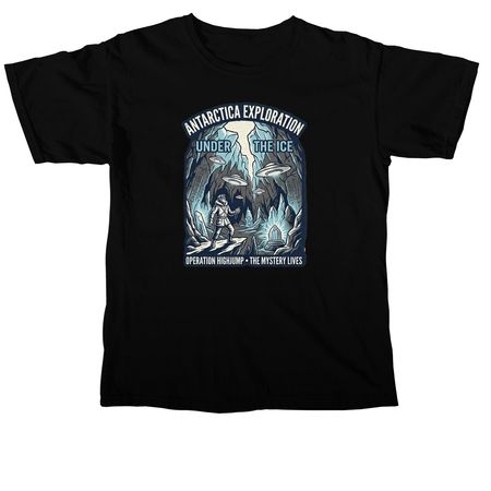 Operation HighJumpUFO, a Black Comfort Colors Unisex Tee
