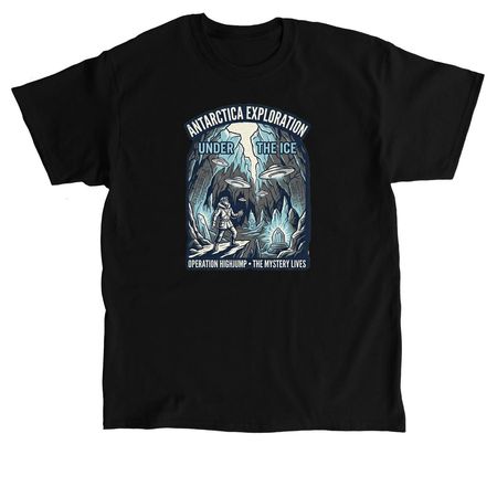 Operation HighJumpUFO, a Black Classic Unisex Tee