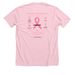 Heather's Journey, a Heather Pink Premium Unisex Tee (back-view)