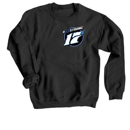 #JJstrong, a Black Crewneck Sweatshirt