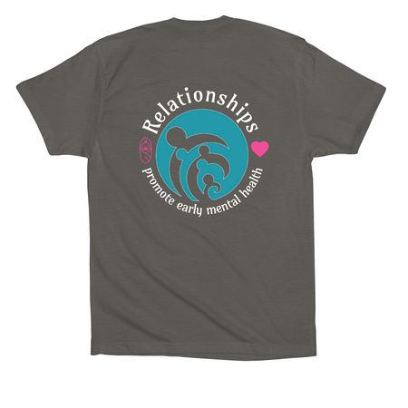 NCIMHA Conference Shirt 2026&nbsp;, a Asphalt Premium Cotton Tee (back-view)