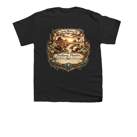 Youth Shirts/Sweatshirts, a Black Youth Unisex Tee (back-view)