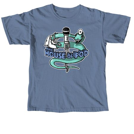 House of Pod Shirts!, a Blue Jean Comfort Colors Unisex Tee
