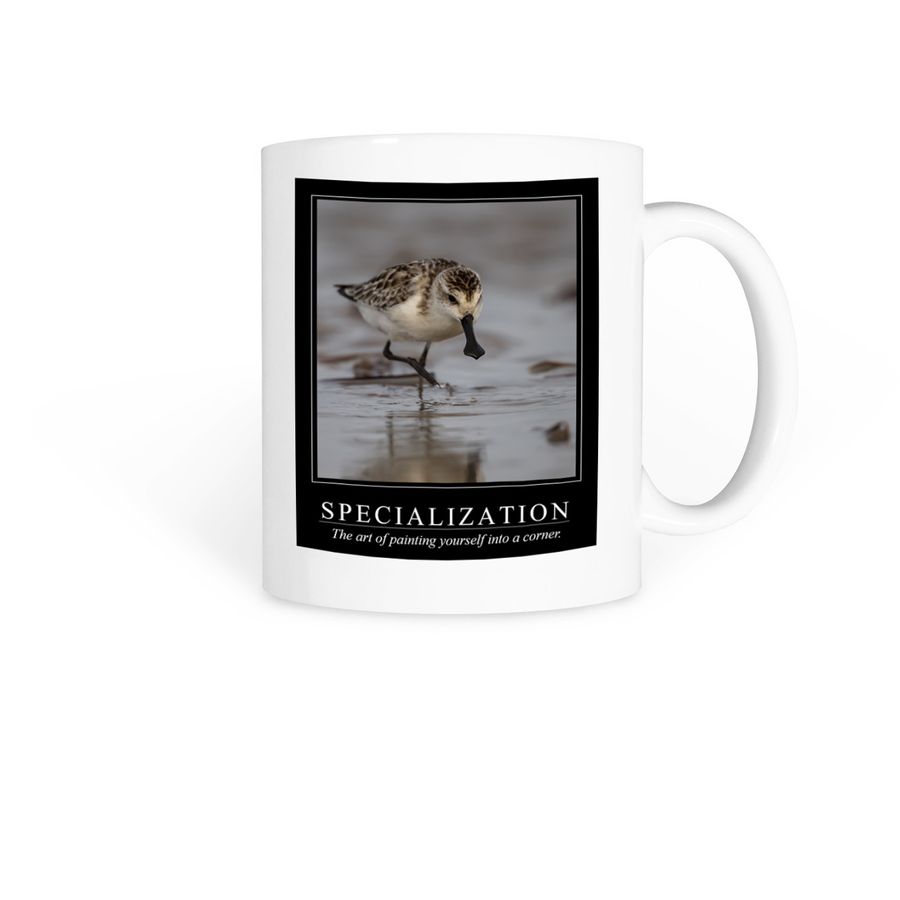 SPECIALIZATION, a White Coffee Mug