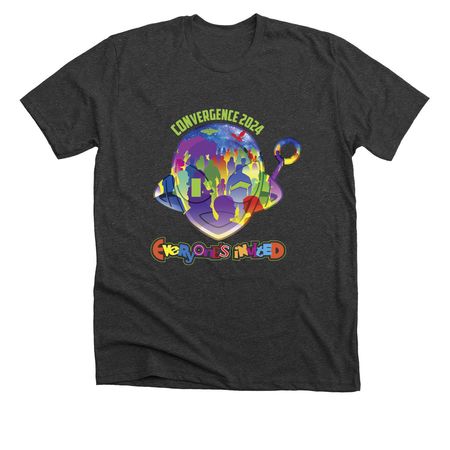 At CON 2024 Shirt, a Dark Grey Heather Premium Unisex Tee
