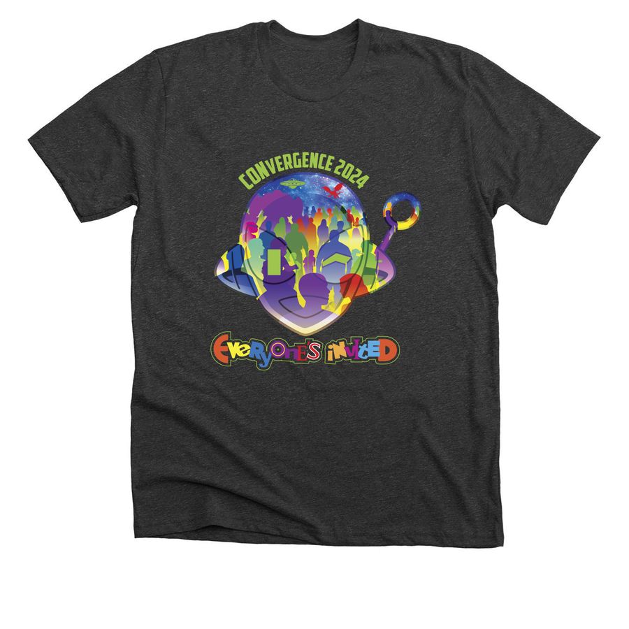 At CON 2024 Shirt, a Dark Grey Heather Premium Unisex Tee