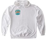 FINS UP!&nbsp;, a White Gildan Softstyle Pullover Hoodie (back-view)