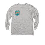 FINS UP!&nbsp;, a Sport Grey Youth Long Sleeve Tee (back-view)