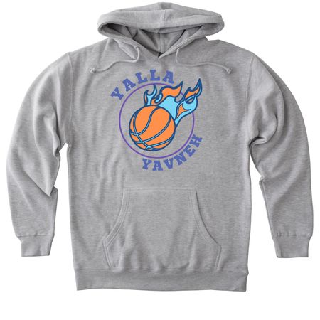 Basketball, a Grey Heather Heavyweight Pullover Hoodie