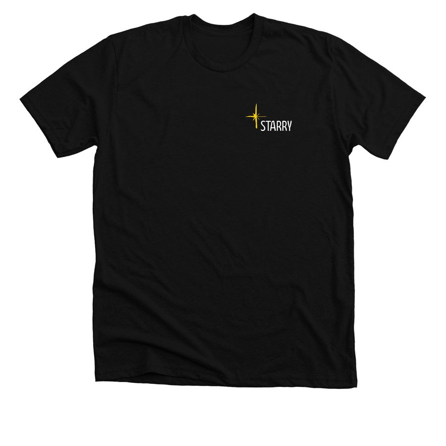 STARRY Shirts, a Solid Black Blend Premium Unisex Tee