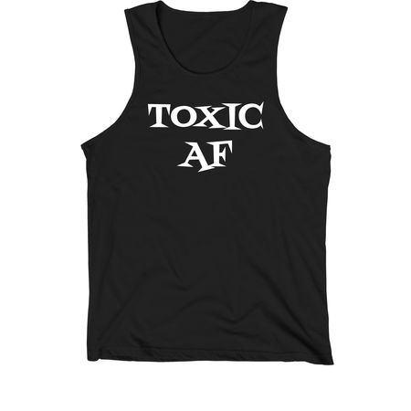 TOXIC AF, a Black Premium Cotton Tank