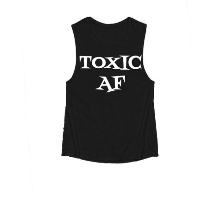 TOXIC AF, a Black Women's Muscle Tank