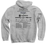 2026 World Fragile X Day Black Logo_&nbsp;, a Sport Grey Pullover Hoodie (back-view)