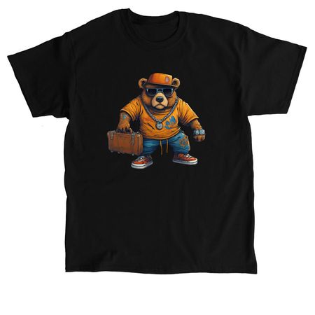 Hip Hop Bear, a Black Classic Unisex Tee