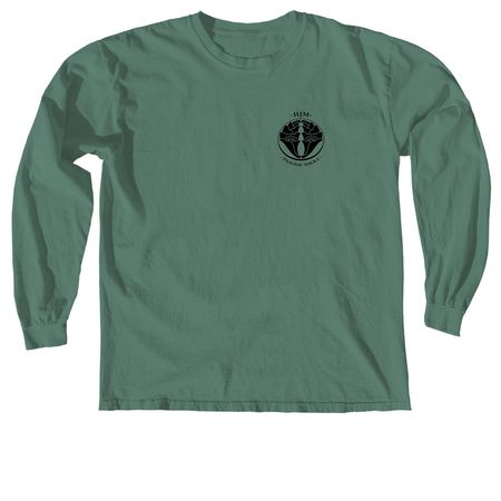 Wear the Mission: H?m?kua Jodo Mission Shirts, a Light Green Comfort Colors Long Sleeve Tee