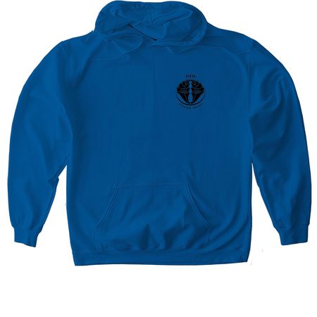 Wear the Mission: H?m?kua Jodo Mission Shirts, a Royal Gildan Softstyle Pullover Hoodie