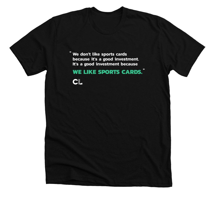 Card Ladder - The Quote, a Solid Black Blend Premium Unisex Tee