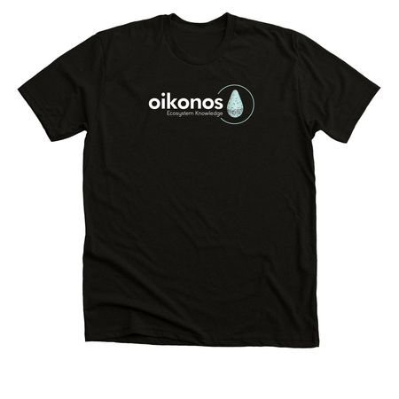 M?lama Hawai?i's Seabirds with Large Logo, a Black Heather Premium Unisex Tee