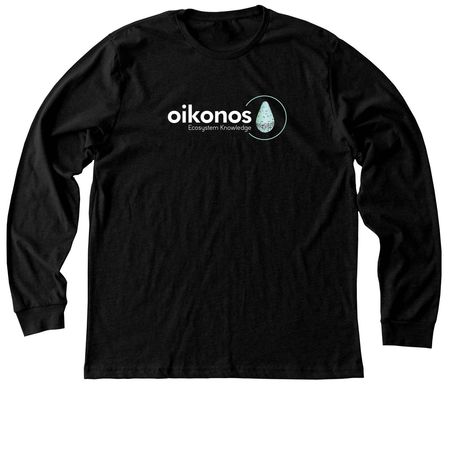 M?lama Hawai?i's Seabirds with Large Logo, a Black Heather Premium Long Sleeve Tee
