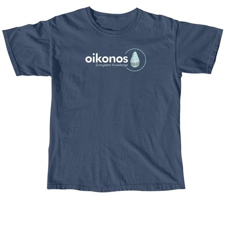M?lama Hawai?i's Seabirds with Large Logo, a Midnight Comfort Colors Unisex Tee