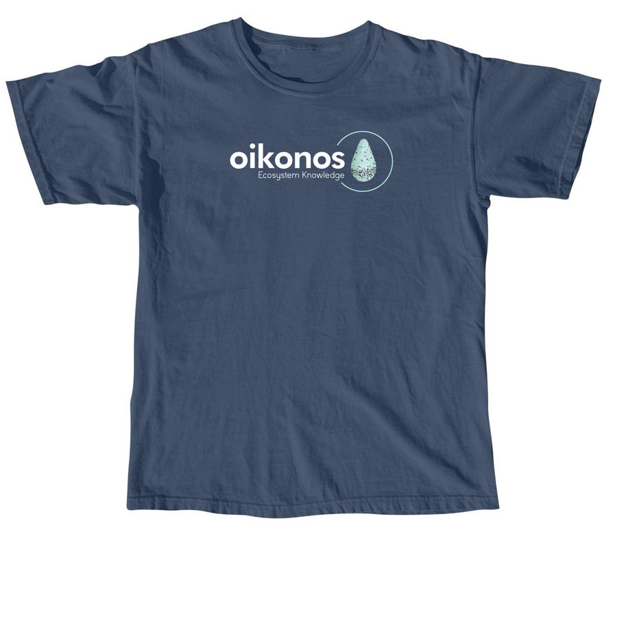M?lama Hawai?i's Seabirds with Large Logo, a Midnight Comfort Colors Unisex Tee