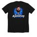 Tshirts for Jon, a Solid Black Blend Premium Unisex Tee (back-view)