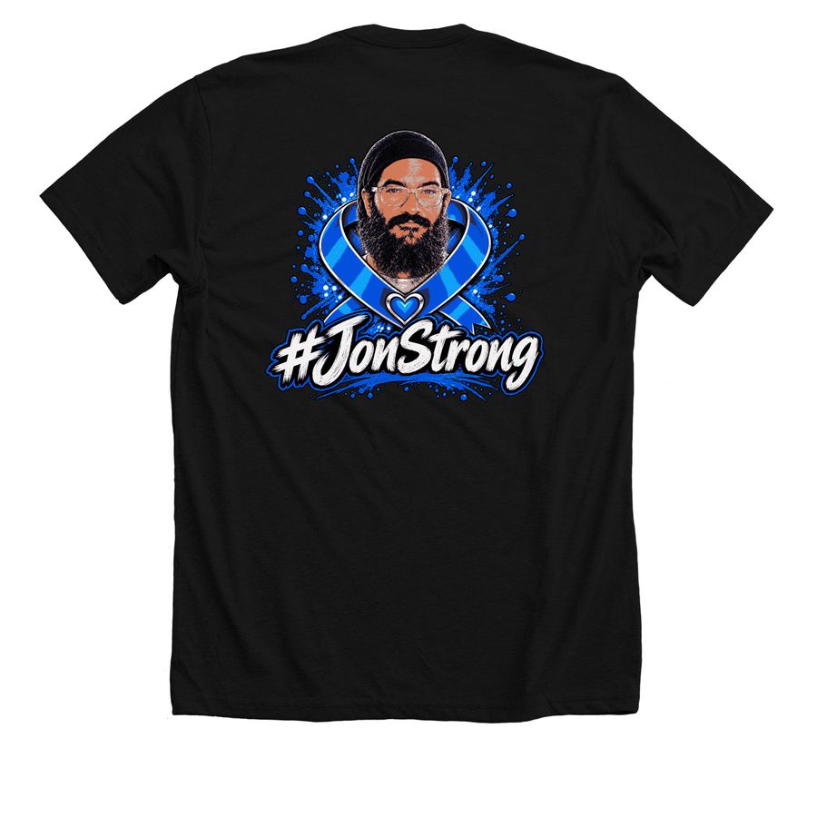 Tshirts for Jon, a Solid Black Blend Premium Unisex Tee (back-view)