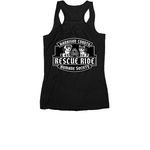 Harrison County Iowa Humane Society, a Black Women's Racerback (back-view)