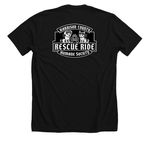 Harrison County Iowa Humane Society, a Solid Black Blend Premium Unisex Tee (back-view)