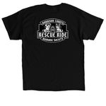 Harrison County Iowa Humane Society, a Black Classic Unisex Tee (back-view)