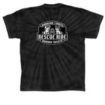 Harrison County Iowa Humane Society, a Black Classic Tie Dye Tee (back-view)
