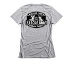 Harrison County Iowa Humane Society, a Dark Heather Grey Women's Slim Fit Tee (back-view)