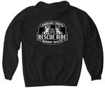 Harrison County Iowa Humane Society, a Black Gildan Softstyle Pullover Hoodie (back-view)