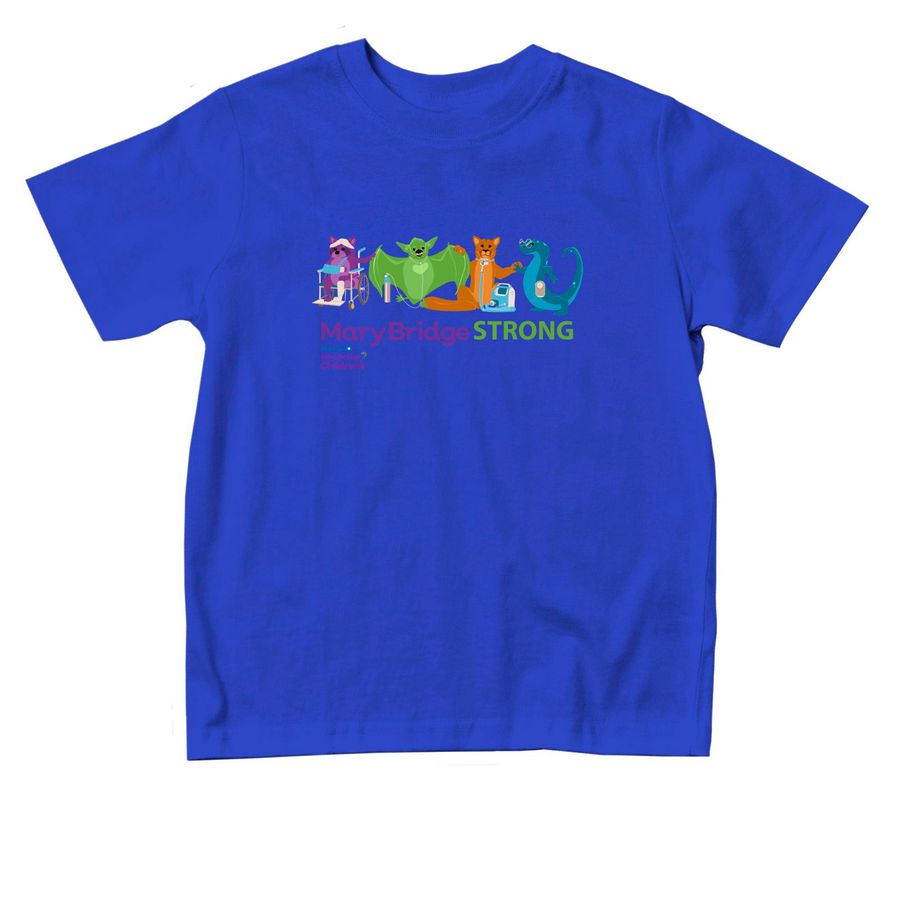 Mary Bridge STRONG - Toddler, a Royal Blue Toddler Tee