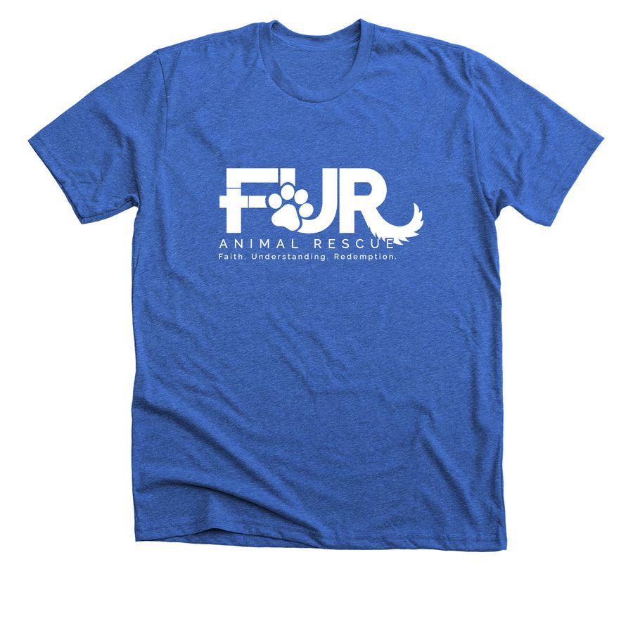 T-shirts FUR Paws, a Heather True Royal Premium Unisex Tee