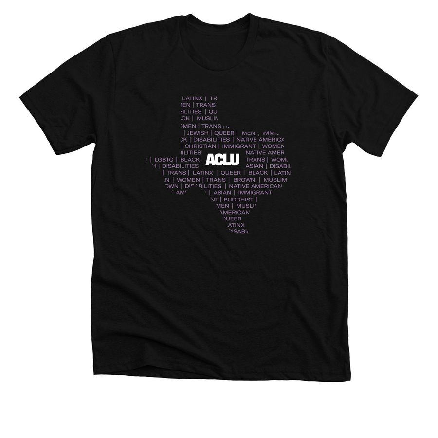 Texas Identities - Purple, a Solid Black Blend Premium Unisex Tee
