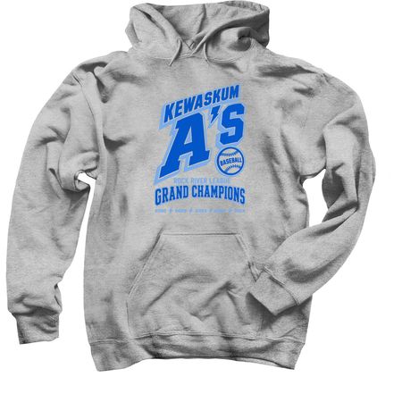 2026 Kewaskum A's Grand Champions Line, a Sport Grey Pullover Hoodie